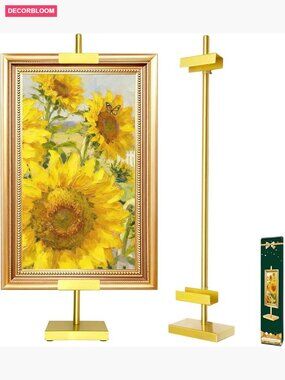 Adjustable Tabletop Easel Stand for Picture Frames, Metal Display Stand, 29.5